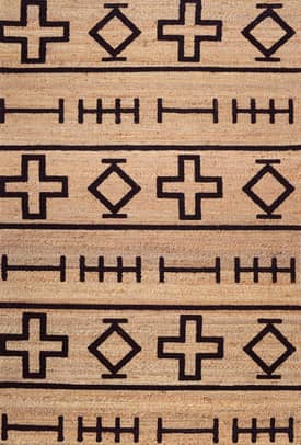 Natural Native Symbols Rug swatch