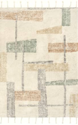 Ivory 5' x 8' Rancho Abstract Rug swatch
