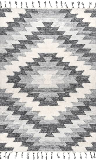Grey 8' x 10' Chiara Ombre Aztec Rug swatch