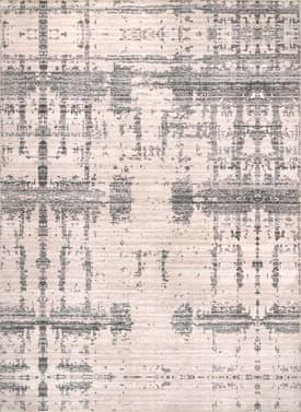 Light Gray Abstract Washable Rug swatch