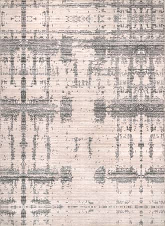 Grey Abstract Washable Rug swatch