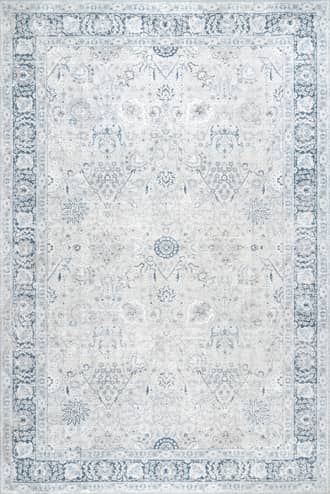 Light Blue 6' Bayberry Vintage Washable Rug swatch