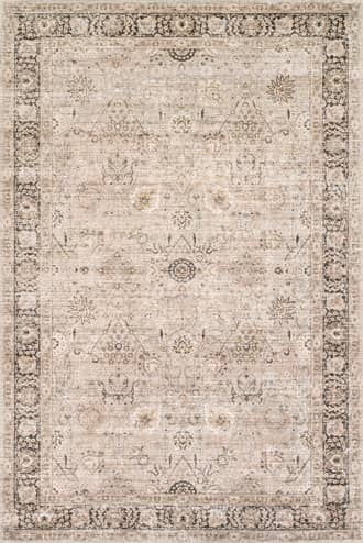 Sand 4' x 6' Bayberry Vintage Washable Rug swatch