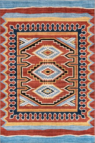4' x 6' Leith Washable Aztec Totem Rug primary image