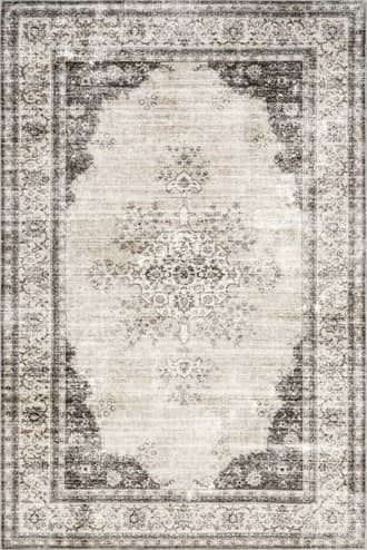 Ivory 6' x 9' Rosewood Vintage Washable Rug swatch