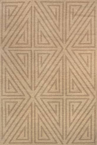 Natural Gabriellia Easy-Jute Washable Maze Rug swatch