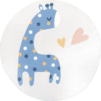 4' Ericha Giraffe Kids Washable Rug primary image