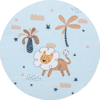 Dael Dreaming Lion Kids Washable Rug primary image