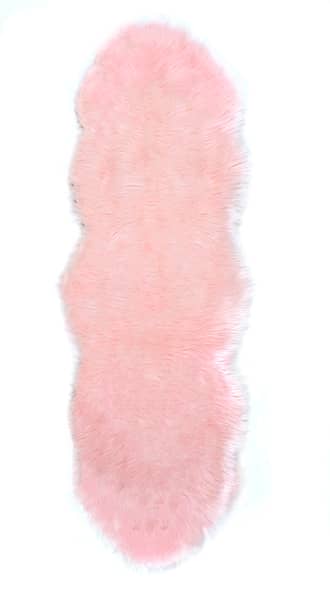Soft Solid Faux Sheepskin Rug primary image
