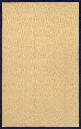 Navy 2' 6" x 8' Naida Faux Seagrass Indoor/Outdoor Rug swatch