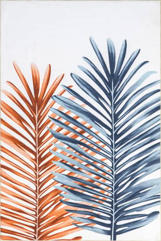 4' x 6' Tommie Palm Leaves Washable Indoor/Outdoor Rug primary image