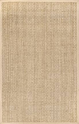 Natural Checker Weave Seagrass Rug swatch