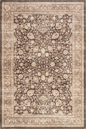 2' 6" x 8' Madge Spill Proof Vintage Floral Washable Rug primary image