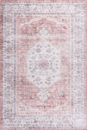 Ivory Nyomi Spill Proof Washable Rug swatch