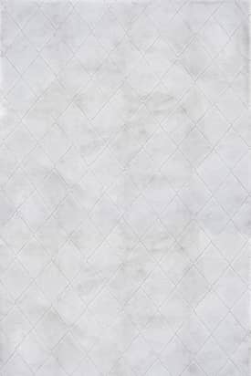 Silver Jaylene Washable Solid Faux Rabbit Rug swatch
