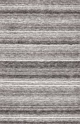Gray Multi 6' x 9' Striped Shaggy Rug swatch