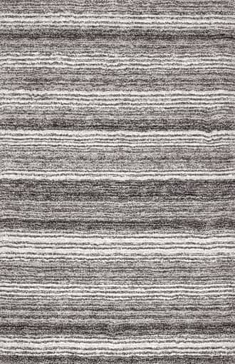 Gray Multi 12' x 15' Striped Shaggy Rug swatch