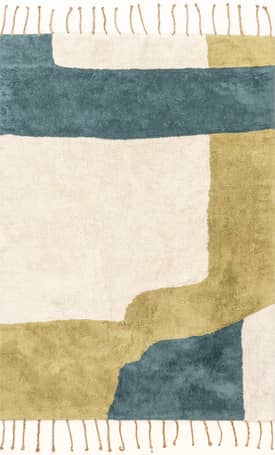 Ivory Wren Abstract Shapes Rug swatch