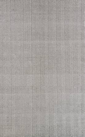 Gray 2' 6" x 8' Herringbone Cotton Flatwoven Rug swatch