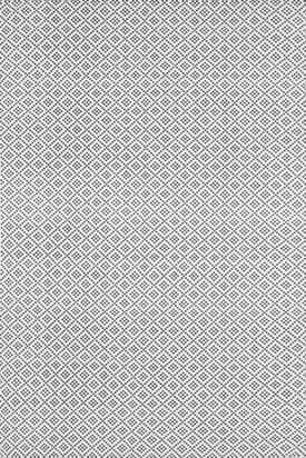 Gray 8' x 10' Diamonds Cotton Trellis Flatwoven Rug swatch