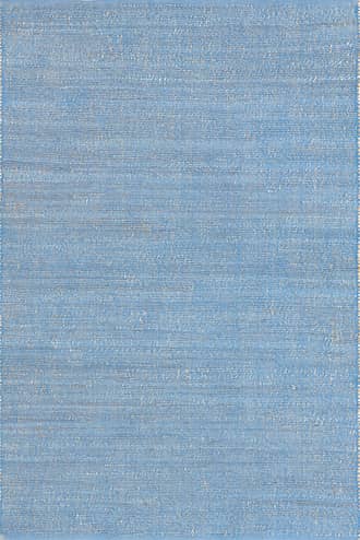 Light Blue 7' 6" x 9' 6" Perfect Handwoven Jute-Blend Rug swatch