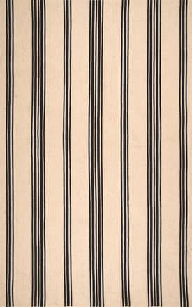 Natural 5' x 8' Braided Striped Jute Rug swatch