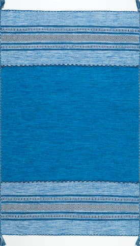 Blue Diamond Banded Rug swatch