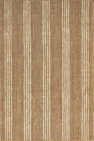 Natural Hanna Striped Jute Rug swatch