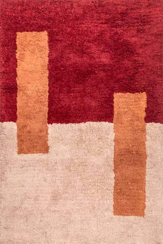 Rust Milena Abstract Duality Rug swatch