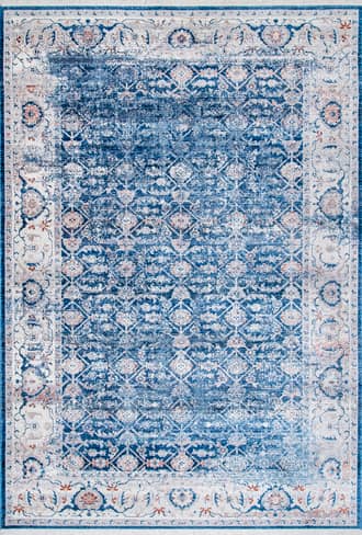 Blue 2' 6" x 10' Faded Persian Rug swatch