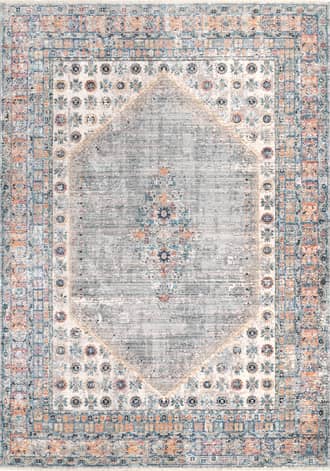 Gray Fade Bouquet Medallion Rug swatch
