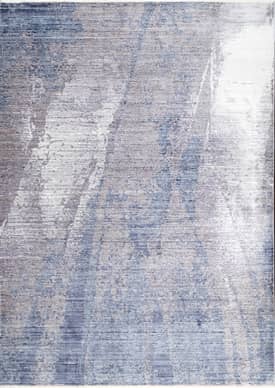 Silver Abstract Dream Fringe Rug swatch