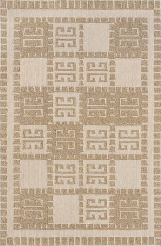 6' 7" x 9' Regina Indoor/Outdoor Checkered Symbols Rug primary image