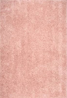 Pink Solid Shag Rug swatch