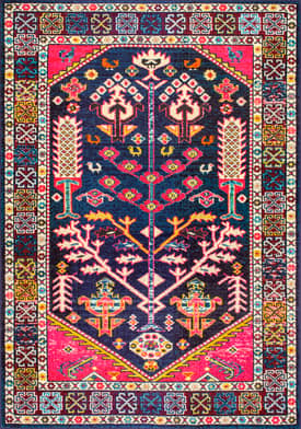 Pink Tree Of Paradise Medallion Rug swatch