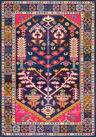 Pink 4' x 6' Tree Of Paradise Medallion Rug swatch
