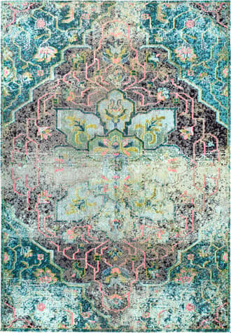 4' x 6' Tinted Floral Medallion Rug primary image