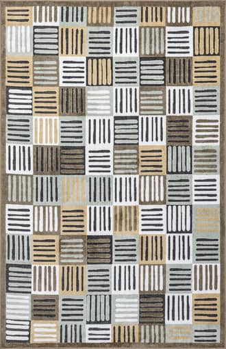 5' 3" x 7' 6" Veda Washable Striped Rug primary image