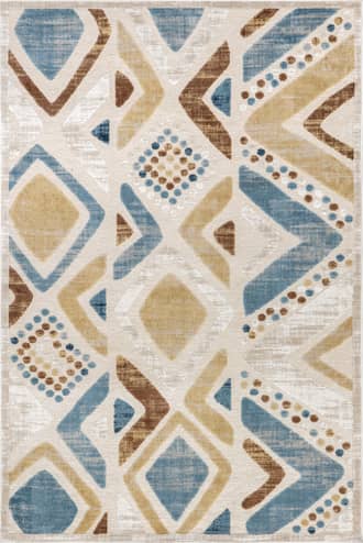 Blue Rozie Kids Washable Colorful Rug swatch