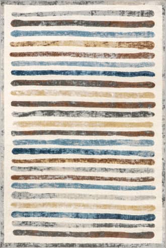 4' x 6' Rubie Kids Washable Striped Rug primary image