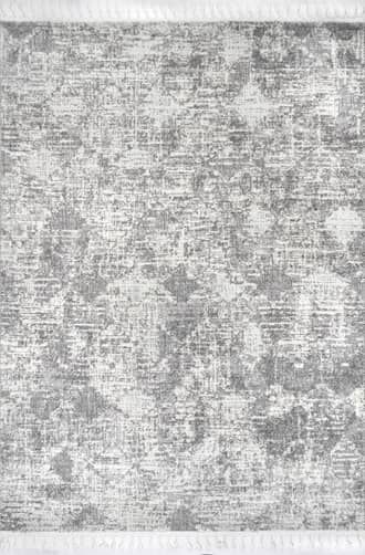 4' x 6' Textured Herringbone Tasseled Rug primary image