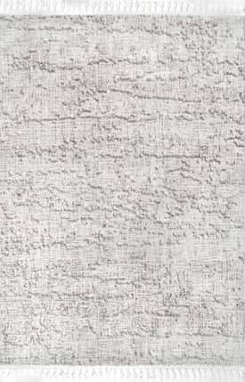Gray Cloudy Abstract Tasseled Rug swatch