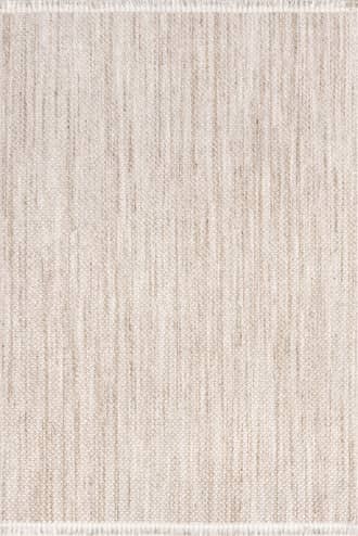 Ivory 8' x 11' Patti Solid Textured Rug swatch
