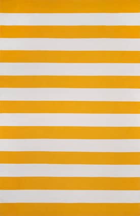 Yellow 4' x 6' Flatwoven Regent Stripes Rug swatch