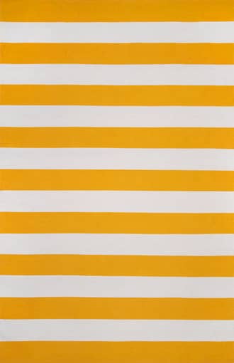 Yellow 2' x 6' Flatwoven Regent Stripes Rug swatch