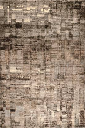 Brown 8' x 10' Abstract Mural Rug swatch