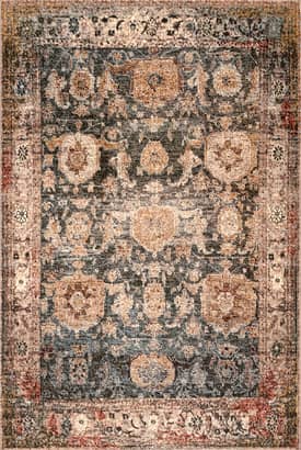 Green Faded Persian Rug swatch