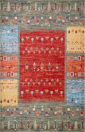 Multi Quilted Rural Rug swatch