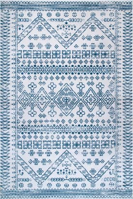 Blue 10' x 14' Evanescent Moroccan Rug swatch