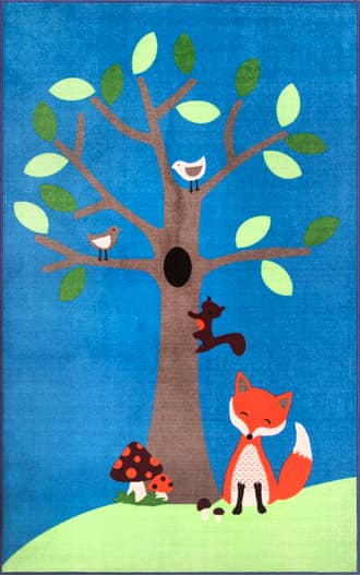Fox And Tree Friends Printed Rug primary image